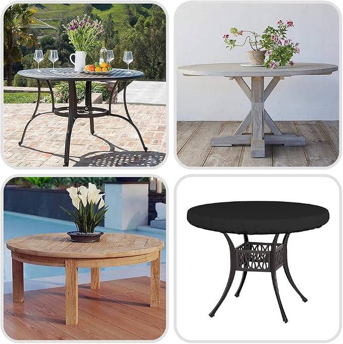 Covers & All Round Table Top Cover, 18 Oz Heavy Duty Waterproof UV & Weather - Image 7