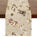Cute Puppy Table Runner Kitchen Dining Table Runner 13*120in Table Center Decor by Mularoka