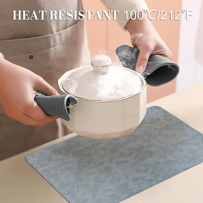 BLESWIN Faux Leather Placemats, PU Dining Table, Waterproof and Oil Resistant - Image 3
