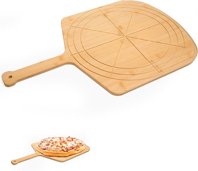 Loftern Wooden Pizza Peel 14 Inch Board by Loftern