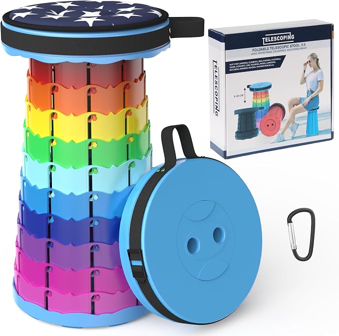 ALEVMOOM Portable Telescoping Stool by Wemakeitbetter