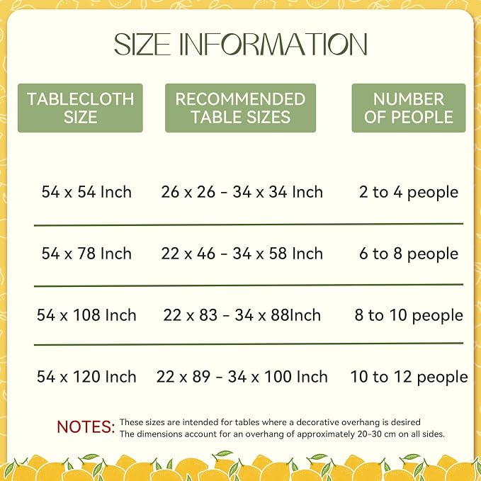 Romanstile Summer Rectangle Plastic Tablecloth, 100% Waterproof Oil-Proof Lemon - Image 6