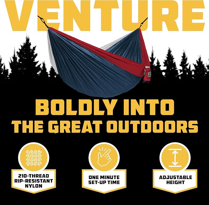 Wise Owl Outfitters Camping Hammock – 500lbs Portable Hammock - Image 3