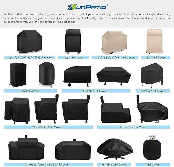 SunPatio 2 Burner Gas Grill Cover 32 inch, Heavy Duty Waterproof Small BBQ - Image 8