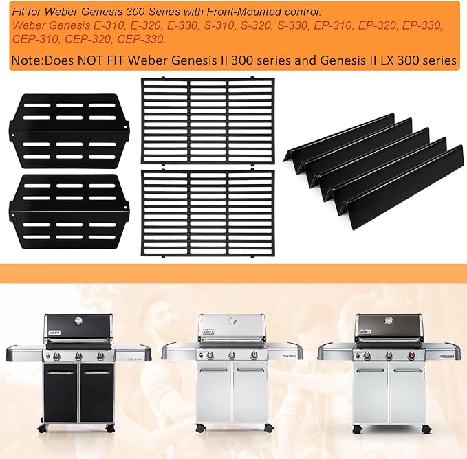 Grill Parts Replacement for Weber Genesis 300 Series E310, EP330 - Image 3