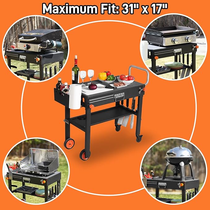Grill Table for Blackstone Griddle, Portable Griddle Table - Image 5