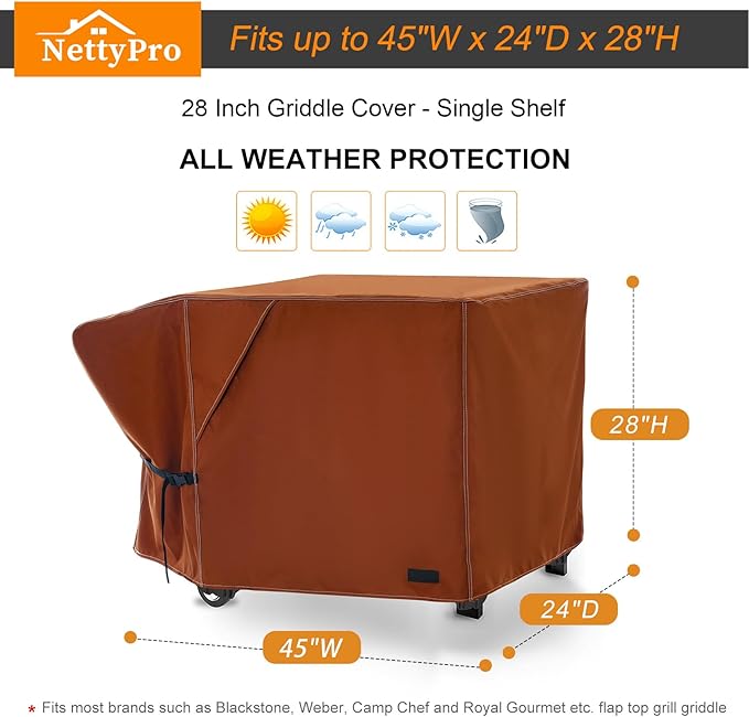 NettyPro Griddle Cover for Blackstone 28" Griddle - Image 5