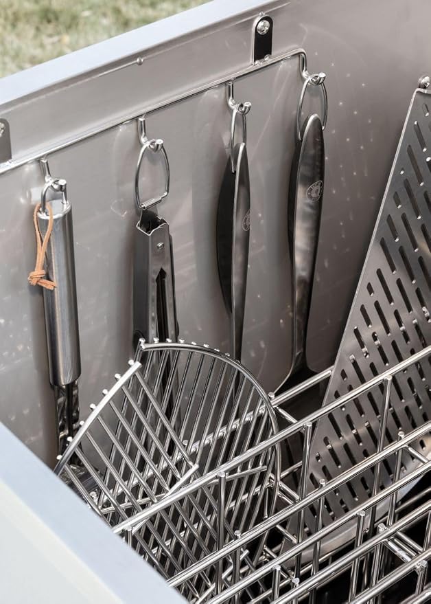Grill Accessory Storage System, Mobile Prep Station & Serving Cart | Fits - Image 5