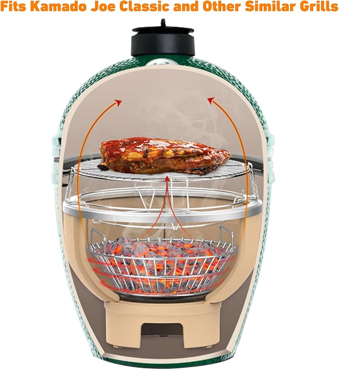 only fire Charcoal Ash Basket, Stainless Steel Charcoal Holder - Image 7