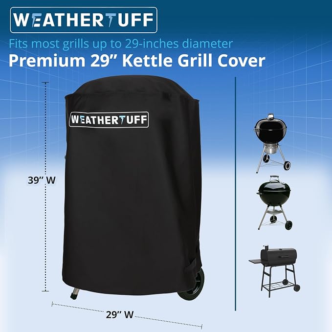 All Season Universal Heavy Duty Kettle Grill Cover, Hi-Tech Premium Quality | - Image 2