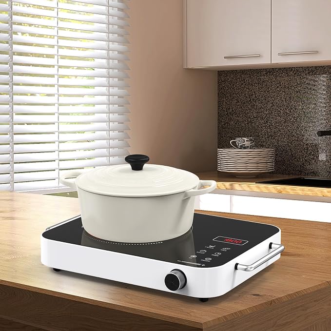 Electric Cooktop 110v, Portable Electric Stove 1800W Infrared Hot Plate - Image 9