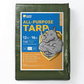 GUARD SHIELD Green Tarp Waterproof 12x16 Feet Medium Duty All Purpose Poly by GUARDSHIELD