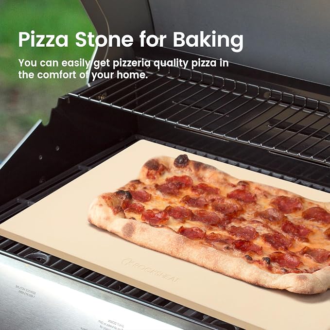 Pizza Stone, Rectangular Extra Large 22" x 14" x 0.6" Pizza Stones - Image 2