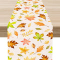 Fall Table Runner, Farmhouse Seasonal Autumn Maple Leaves Harvest Thanksgiving by Unknown