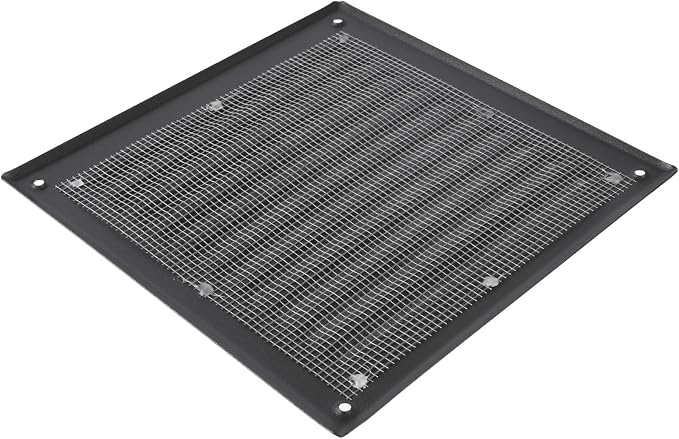 Square Ventilation Grille / 6" x 6" Inch Inside Measurement/Black Metal Air - Image 5