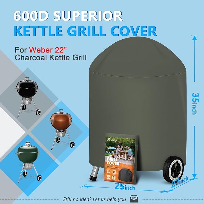 22 Inch Kettle Grill Cover - Image 2