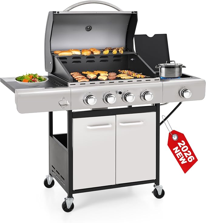 GREEN PARTY 4 Burner BBQ Propane Gas Grill by GREENPARTY