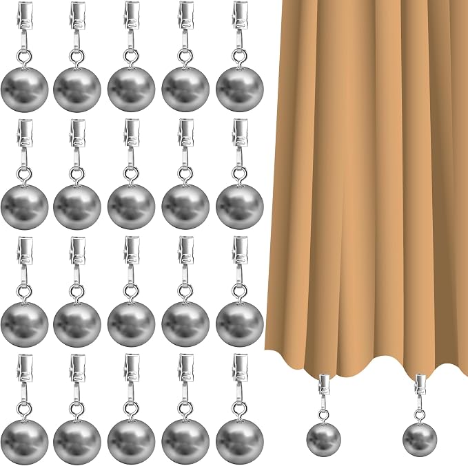 20 Pack Outdoor Curtain Weights, Heavy Duty Drapery Weights by Yteseery