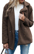 Women's Winter Warm Plush Cardigan Fuzzy Fleece Lapel Jacket by Unknown