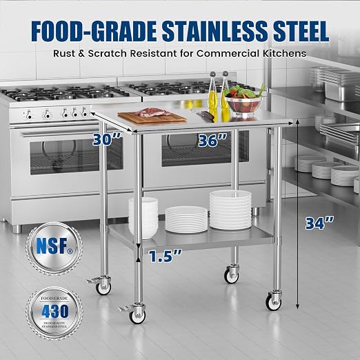 Stainless Steel Work Table - Image 3