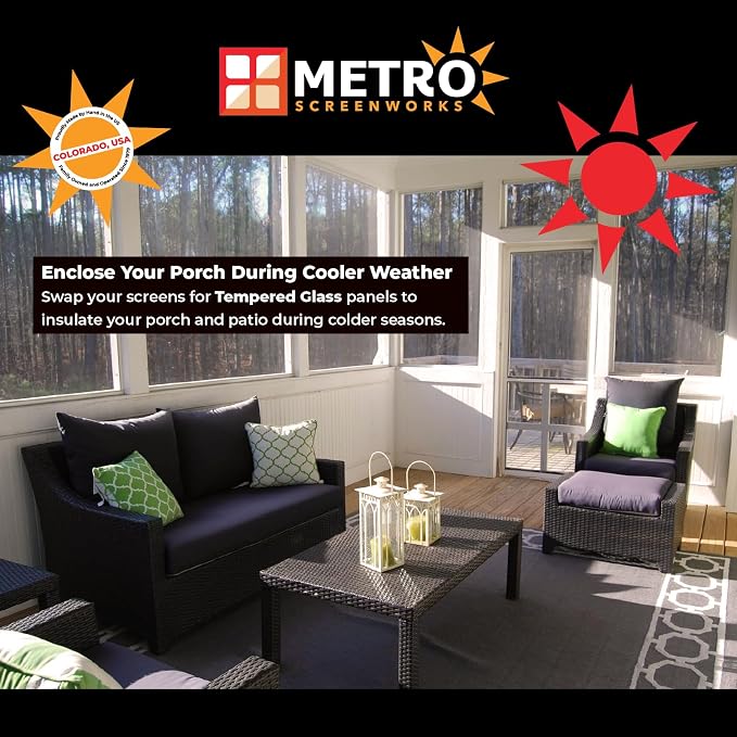 Metro Screenworks Framed Tempered Glass Panel - Image 5