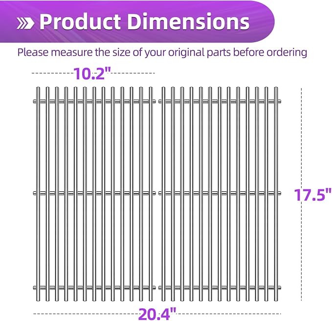9MM 304 Stainless Steel Grill Grates - Image 2