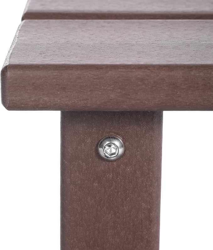 Costaelm Kids Outdoor Side Table, Small Patio HDPE Adirondack Square Table - Image 6