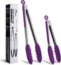 HOTEC Premium Stainless Steel Locking Kitchen Tongs by Hotec