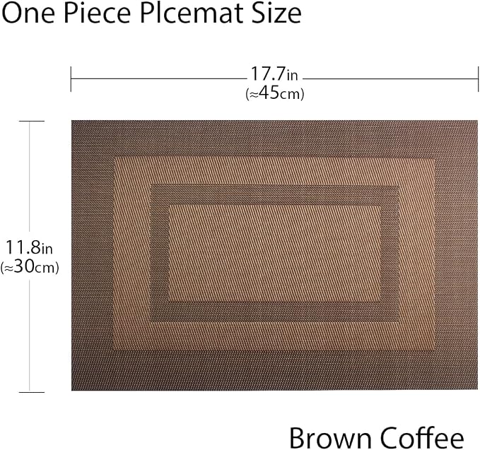 PIGCHCY Durable Plastic Placemats - Image 2