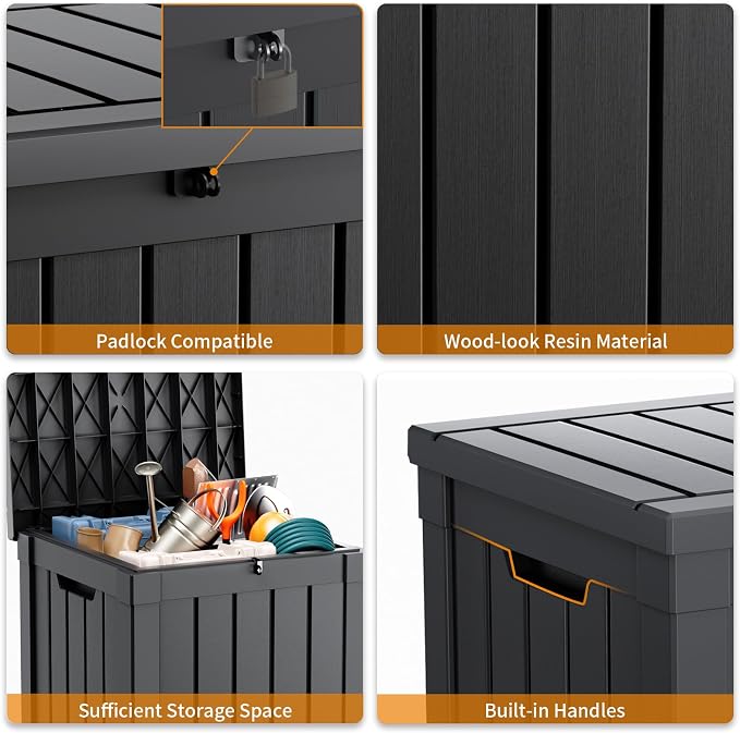 50 Gallon Outdoor Storage Box – Resin Deck Box - Image 5