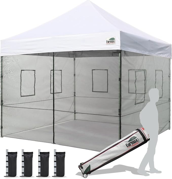 Eurmax USA 10'x10' Pop-up Canopy Tent Commercial Instant Canopies by Eurmax