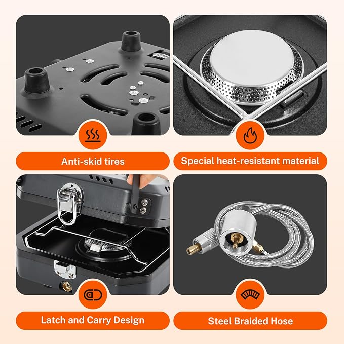2 Burner Propane Camping Stove - Image 5