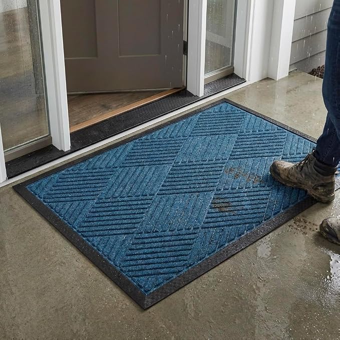 Ecomills Deluxe Diamond Entrance Door Mat, XX-Large Heavy Duty Absorbent Rubber - Image 4