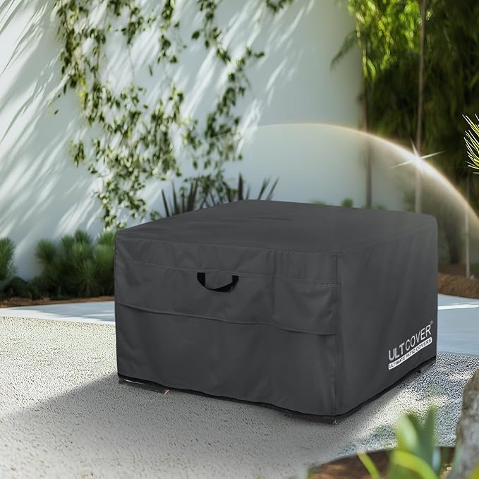 ULTCOVER Patio Fire Pit Table Cover Square 44 inch Outdoor Waterproof Fire Bowl - Image 7
