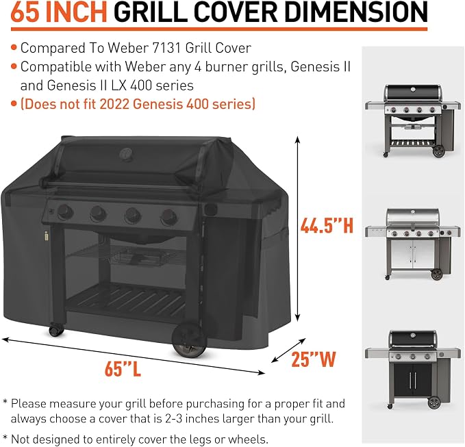 Arcedo Grill Cover 65 Inch Compatible - Image 2