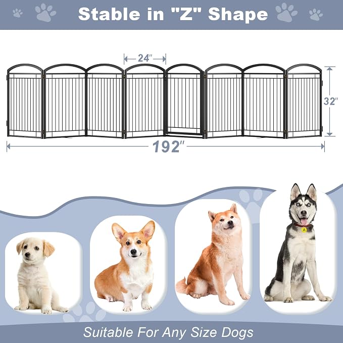 Full Metal Free Standing Dog Gate - Image 6