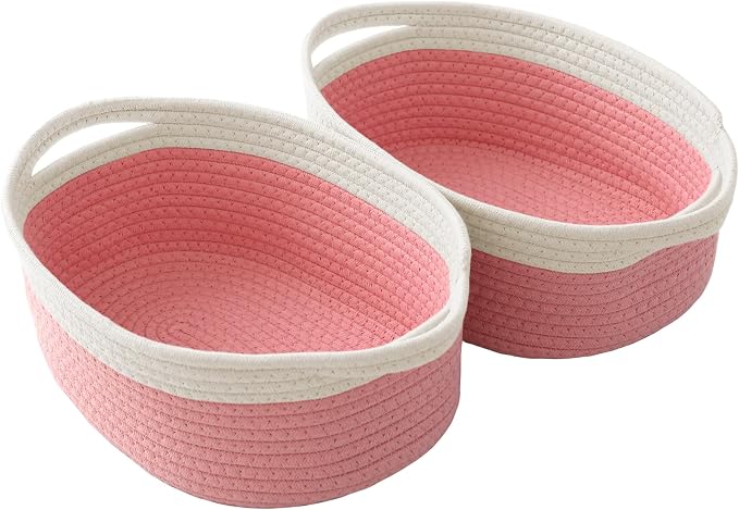 Woven Basket, Small Rope Storage Bin by JMvicyroam