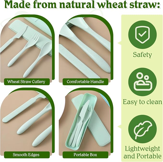 32 Sets Reusable Travel Utensils Set - Image 3