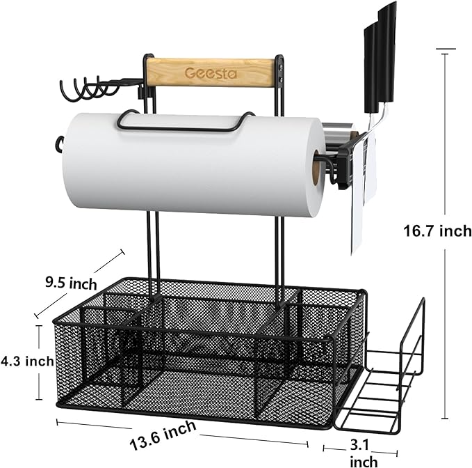 Geesta Grill Caddy for Outdoor Grill, BBQ Picnic Camping Caddy - Image 6