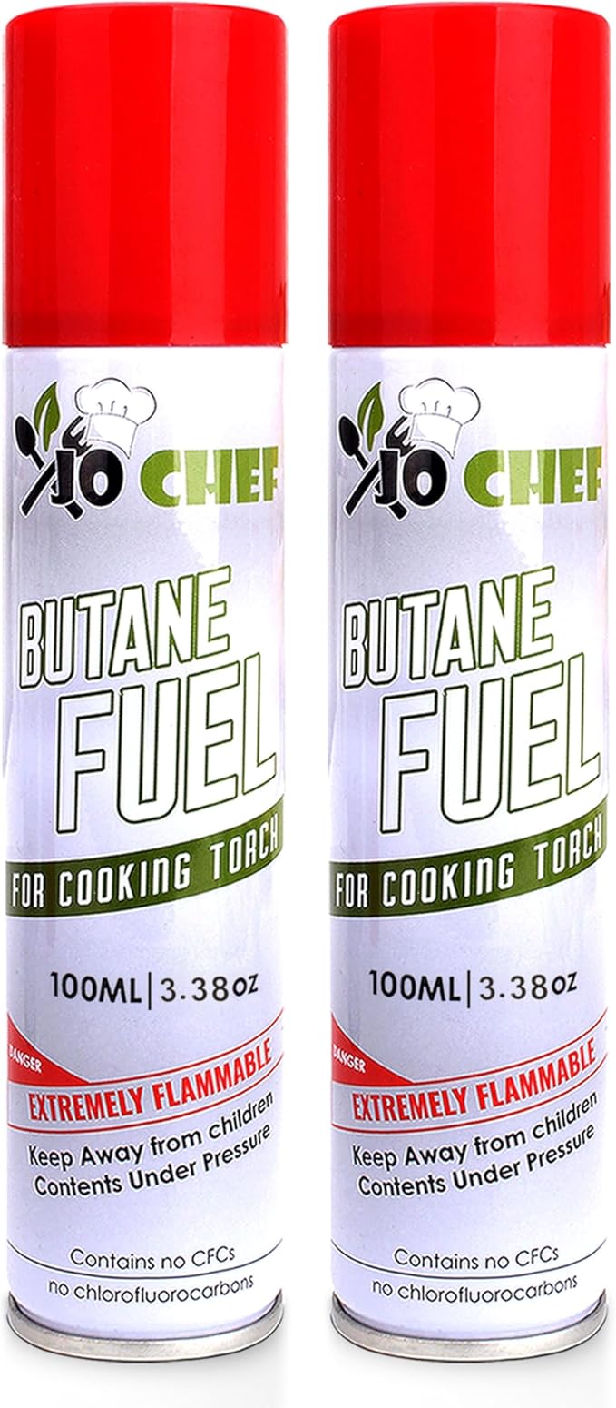 Jo Chef Butane Refill, Butane Torch Fuel Refill, Gas Lighter Fluid Refill by JoChef