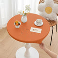 Fall Round Fitted PU Tablecloth by Huierxun