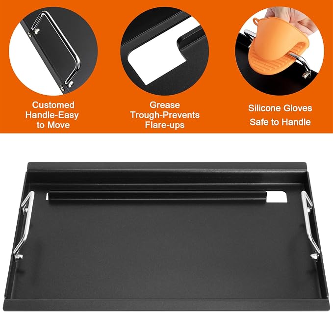 Full-Size Griddle Inserts for Weber Old Spirit 200 Series E/S 200 & 210 Side - Image 4