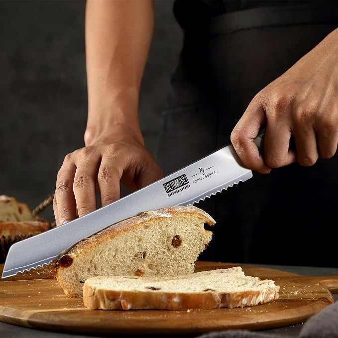 HOSHANHO Bread Knife 10 inch, Japanese High Carbon Stainless Steel Serrated - Image 7