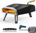 Outdoor Wood Pellet Pizza Oven – 12" Woodfire Pizza Stone Oven, Wood Fired by ECOWELL