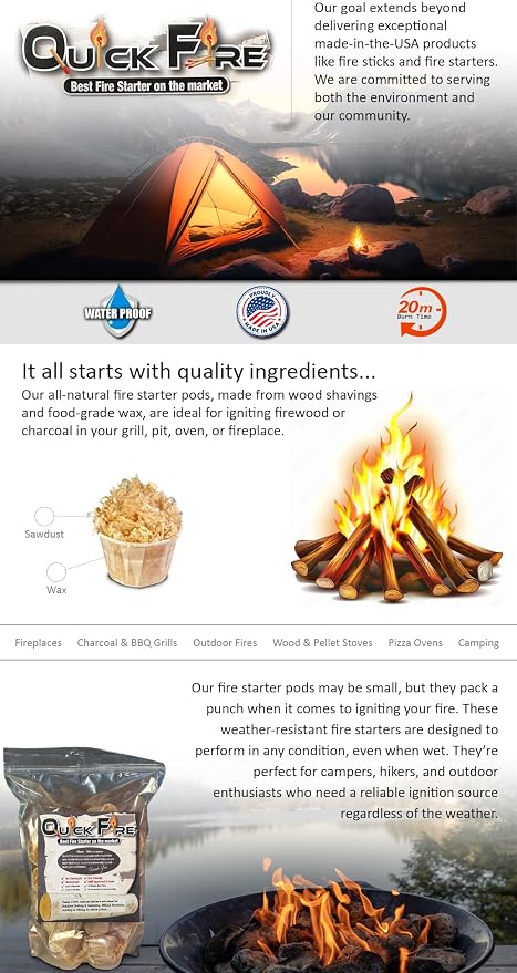 Quick Fire Starter Pods in Resealable Packs - Image 4
