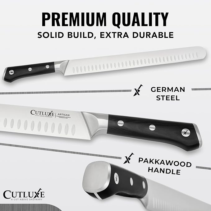 Cutluxe Butcher Knife Set – BBQ Brisket, Breaking & Boning Knife – Slicing - Image 2