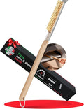 22” Pizza Oven Brush with Stone Scraper by Senwosa