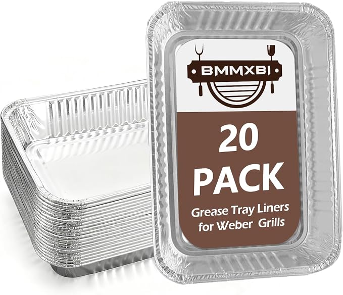 20-Pack Aluminum Grill Drip Pans by BMMXBI