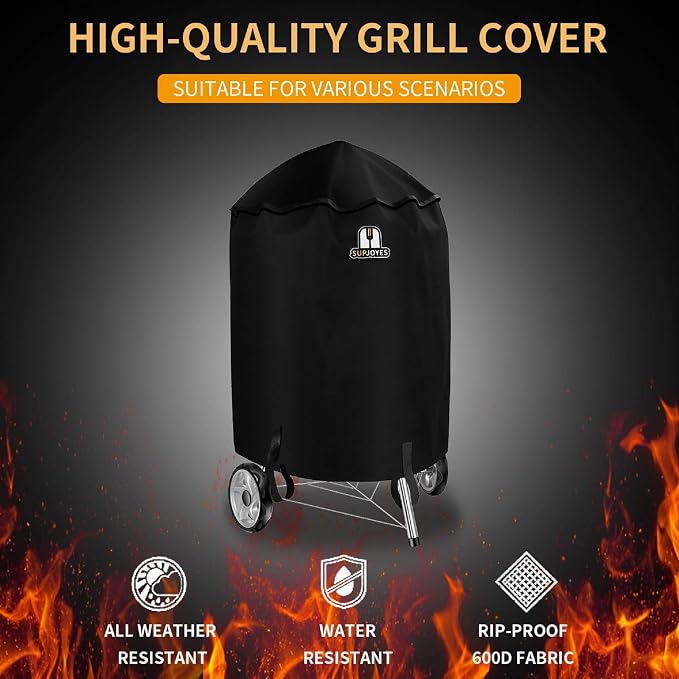 SUPJOYES Grill Cover for Weber Charcoal Kettle, 26 Inch BBQ Grill Covers - Image 6