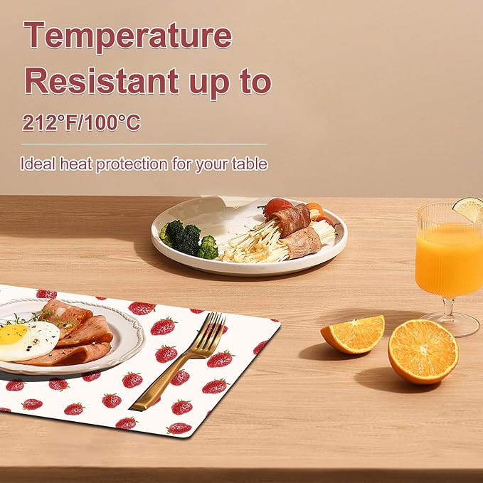 Strawberry Placemats Set of 4 - Image 2